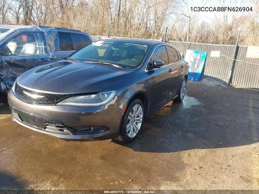 1C3CCCAB8FN626904 2015 Chrysler 200 Limited