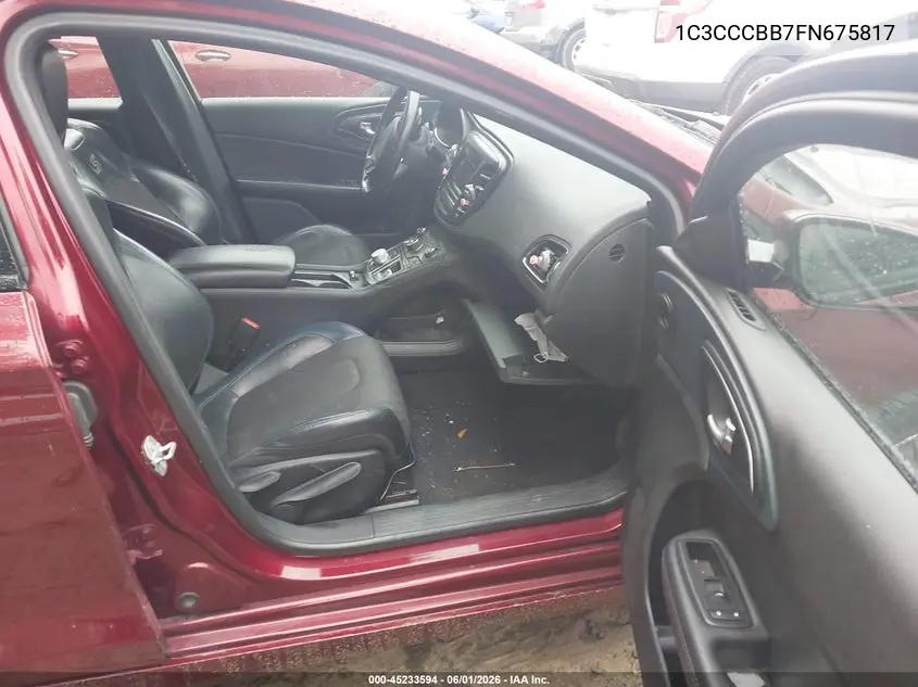 1C3CCCBB7FN675817 2015 Chrysler 200 S