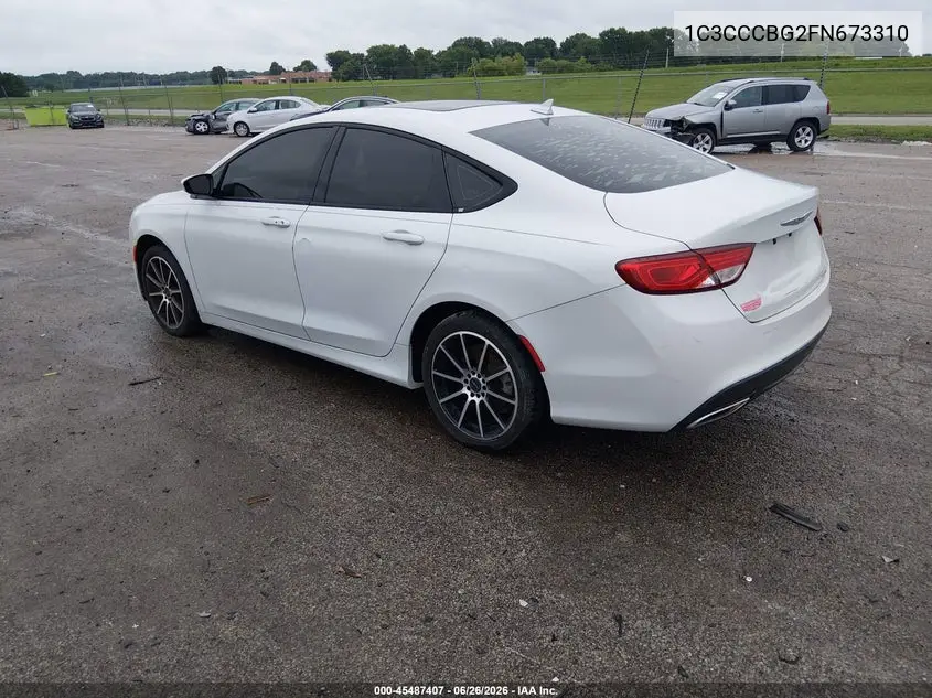 2015 Chrysler 200 S VIN: 1C3CCCBG2FN673310 Lot: 45487407
