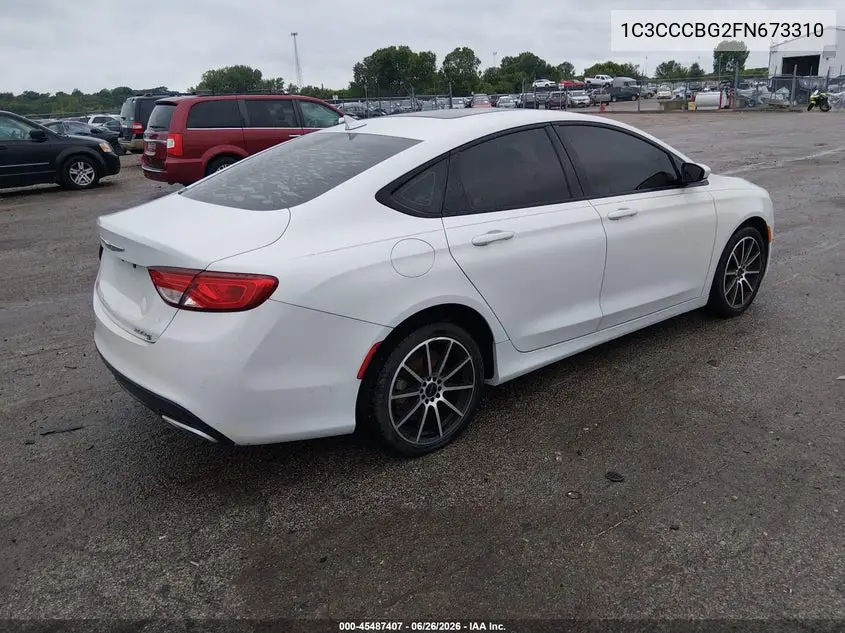 2015 Chrysler 200 S VIN: 1C3CCCBG2FN673310 Lot: 45487407