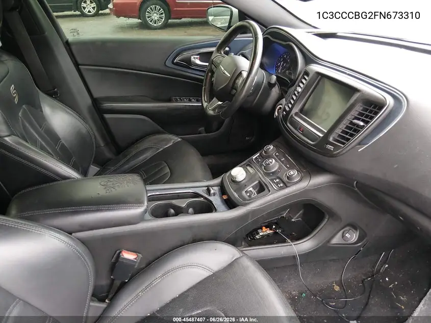 2015 Chrysler 200 S VIN: 1C3CCCBG2FN673310 Lot: 45487407