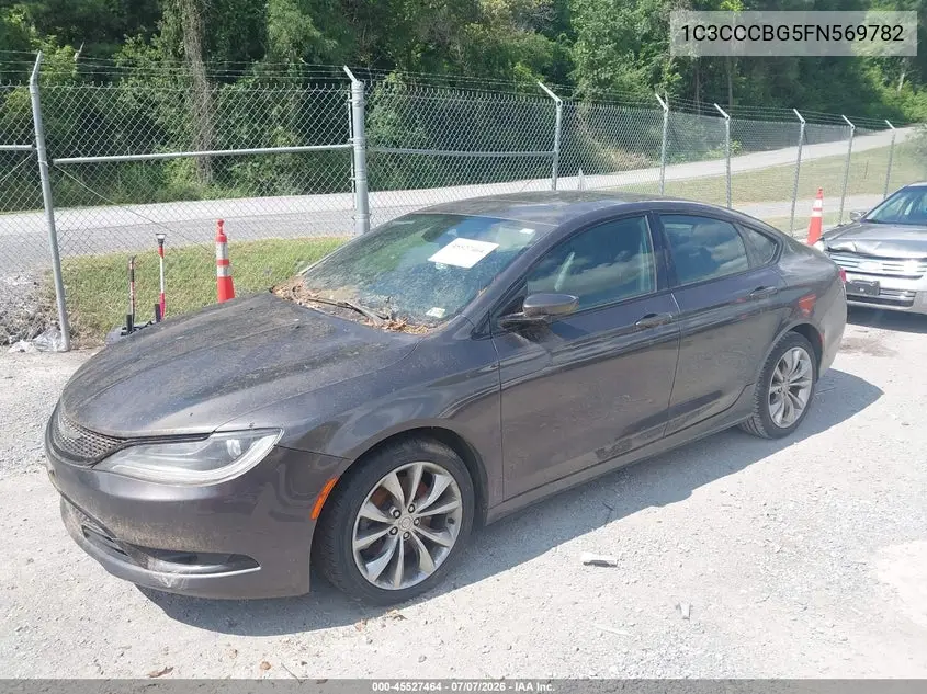 2015 Chrysler 200 S VIN: 1C3CCCBG5FN569782 Lot: 45527464