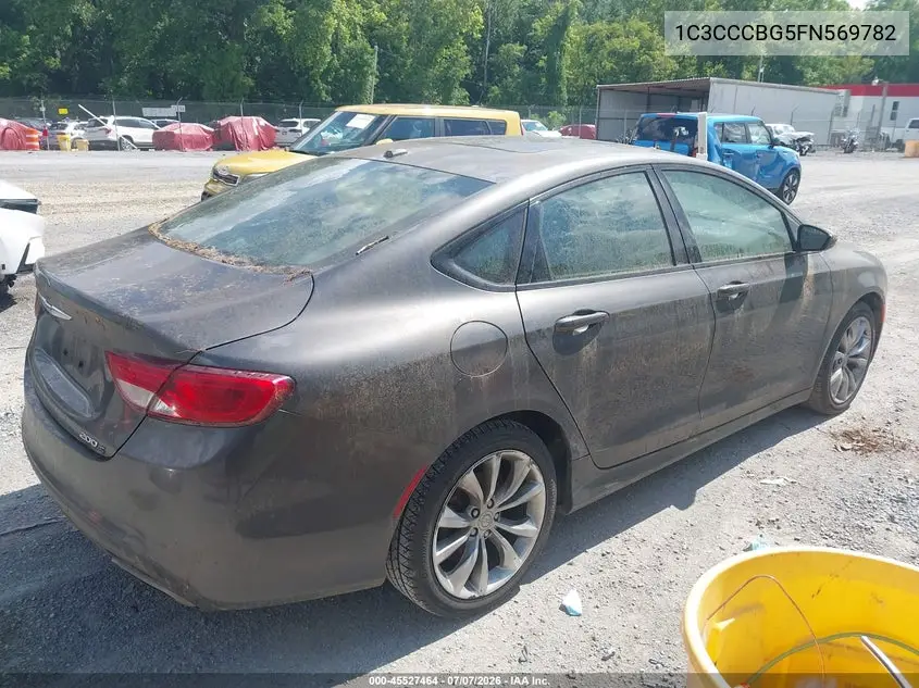 2015 Chrysler 200 S VIN: 1C3CCCBG5FN569782 Lot: 45527464