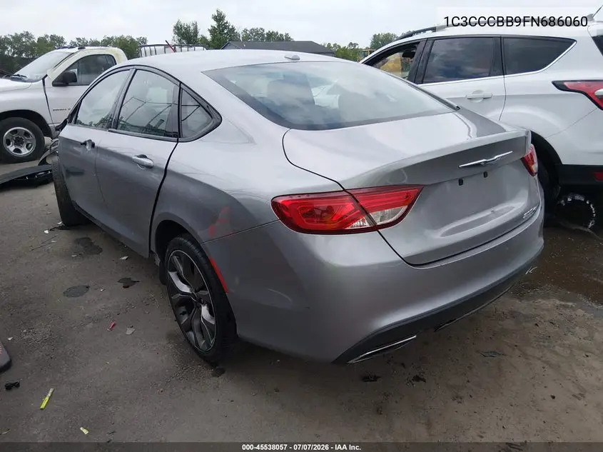 2015 Chrysler 200 S VIN: 1C3CCCBB9FN686060 Lot: 45538057
