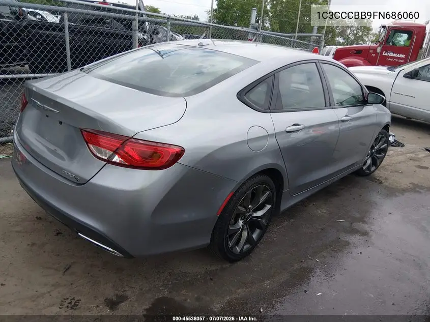 2015 Chrysler 200 S VIN: 1C3CCCBB9FN686060 Lot: 45538057