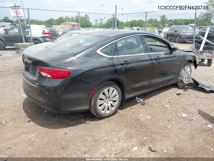 2015 Chrysler 200 Lx VIN: 1C3CCCFB2FN620735 Lot: 45538655