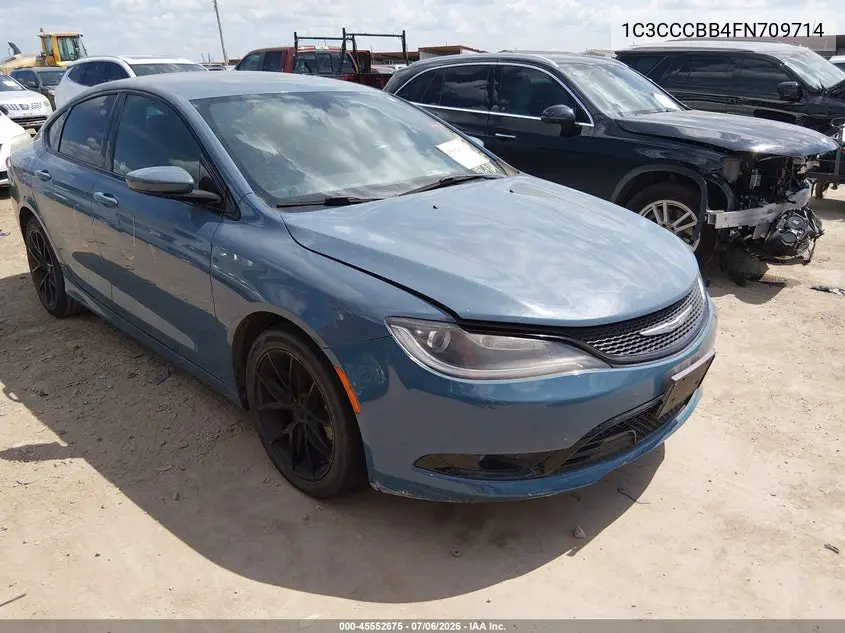 2015 Chrysler 200 S VIN: 1C3CCCBB4FN709714 Lot: 45552675