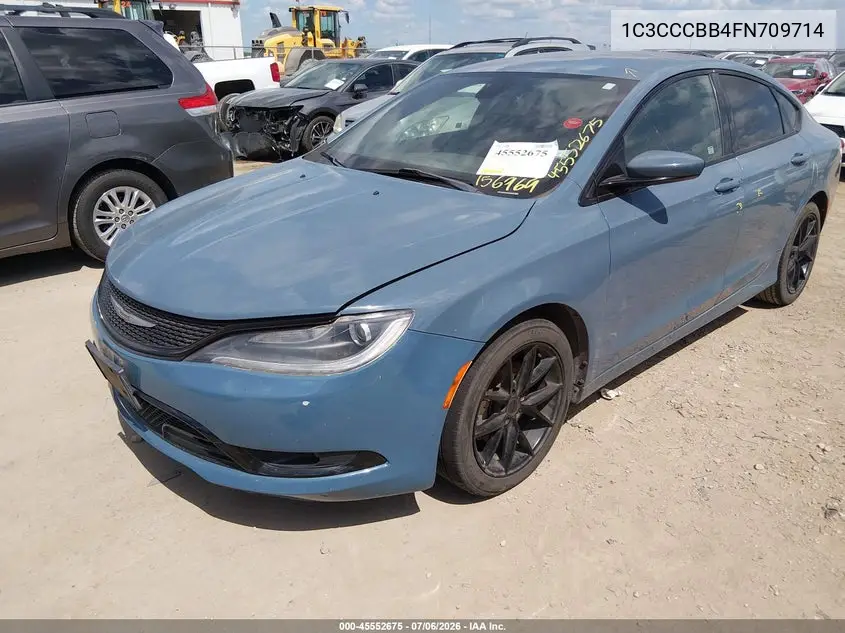 2015 Chrysler 200 S VIN: 1C3CCCBB4FN709714 Lot: 45552675