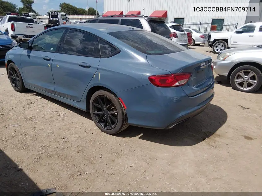 2015 Chrysler 200 S VIN: 1C3CCCBB4FN709714 Lot: 45552675
