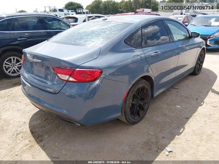 2015 Chrysler 200 S VIN: 1C3CCCBB4FN709714 Lot: 45552675