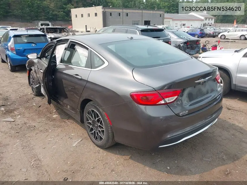 2015 Chrysler 200 Limited VIN: 1C3CCCAB5FN534620 Lot: 45582340