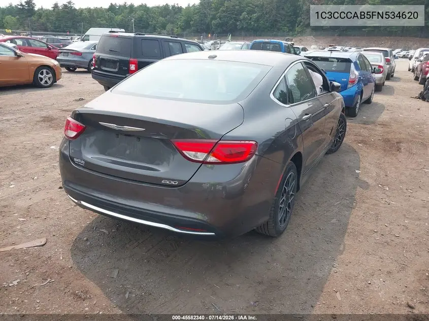 2015 Chrysler 200 Limited VIN: 1C3CCCAB5FN534620 Lot: 45582340