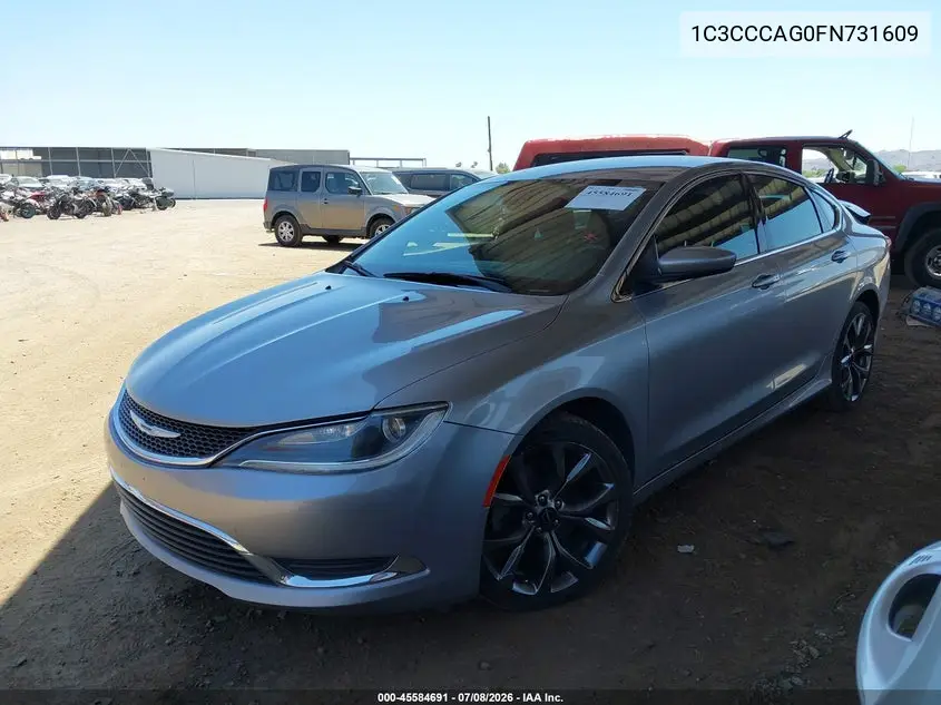 2015 Chrysler 200 Limited VIN: 1C3CCCAG0FN731609 Lot: 45584691