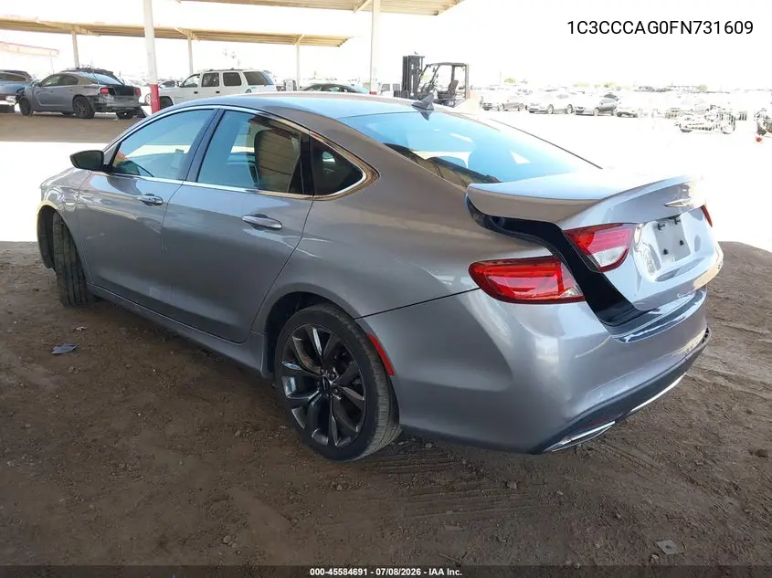 2015 Chrysler 200 Limited VIN: 1C3CCCAG0FN731609 Lot: 45584691