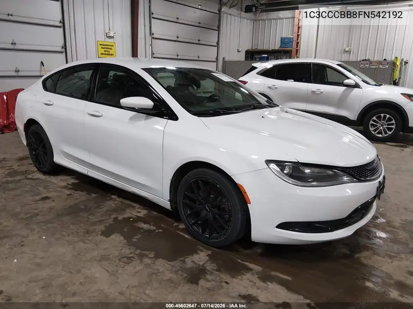 2015 Chrysler 200 S VIN: 1C3CCCBB8FN542192 Lot: 45602647