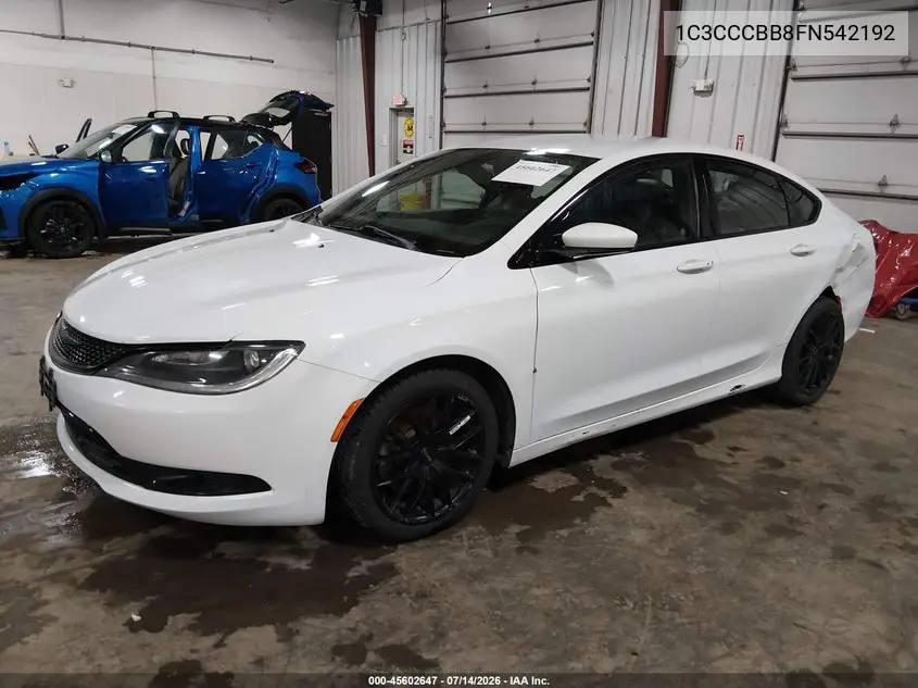 2015 Chrysler 200 S VIN: 1C3CCCBB8FN542192 Lot: 45602647