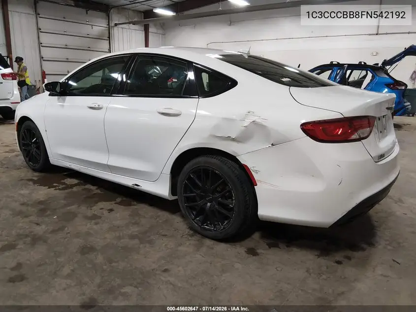 2015 Chrysler 200 S VIN: 1C3CCCBB8FN542192 Lot: 45602647