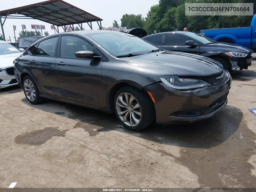 2015 Chrysler 200 S VIN: 1C3CCCBG6FN706664 Lot: 45621517