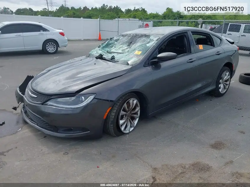 2015 Chrysler 200 S VIN: 1C3CCCBG6FN517920 Lot: 45624087
