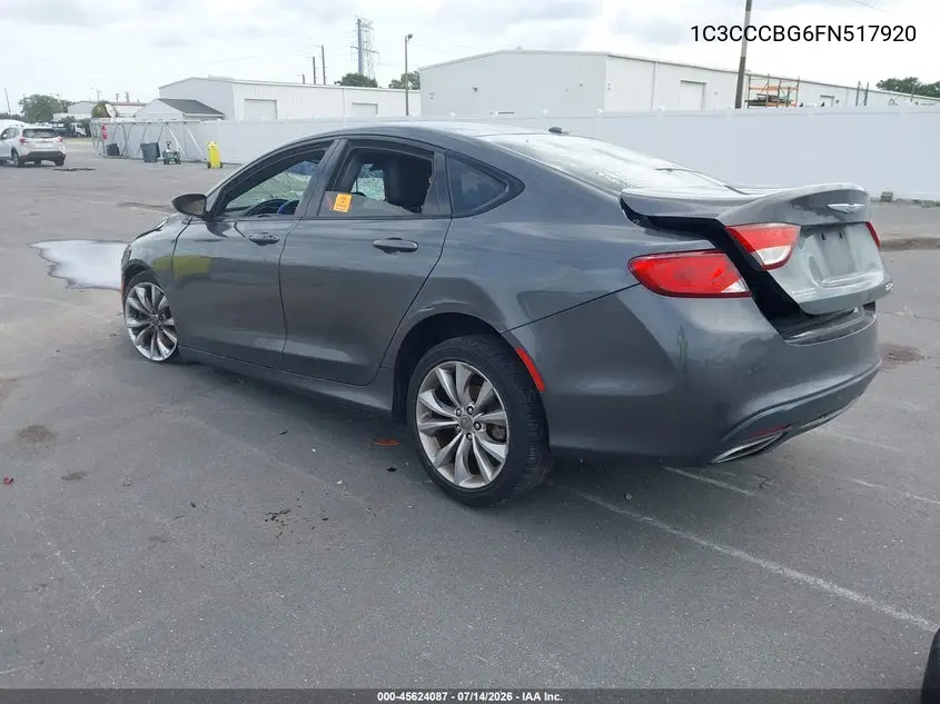 2015 Chrysler 200 S VIN: 1C3CCCBG6FN517920 Lot: 45624087