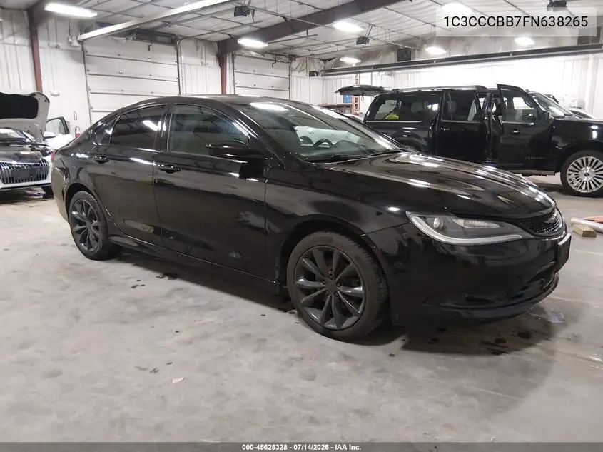 2015 Chrysler 200 S VIN: 1C3CCCBB7FN638265 Lot: 45626328