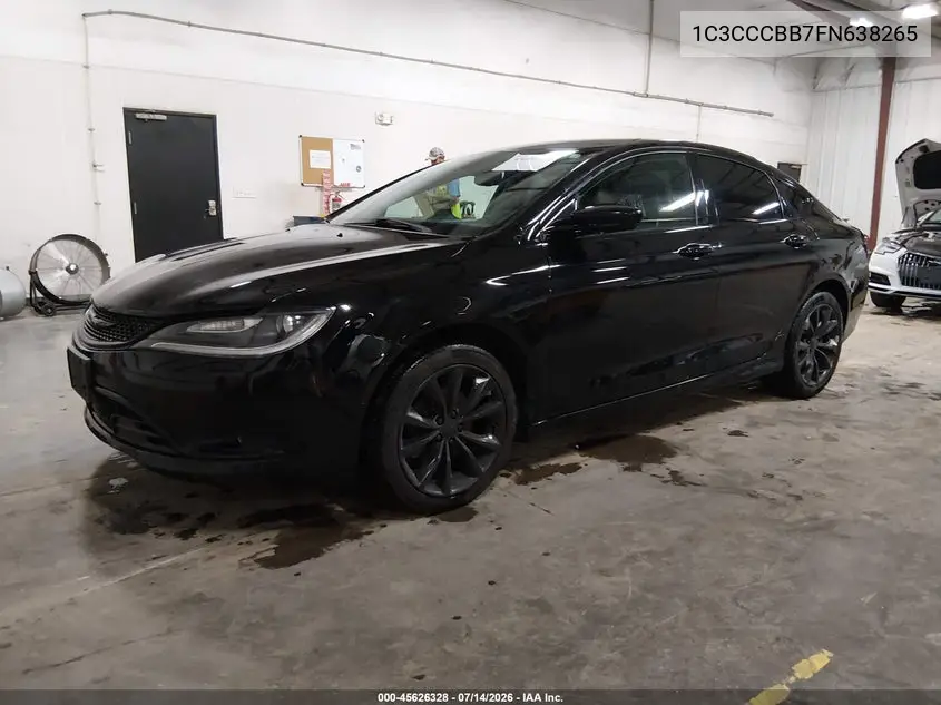 2015 Chrysler 200 S VIN: 1C3CCCBB7FN638265 Lot: 45626328