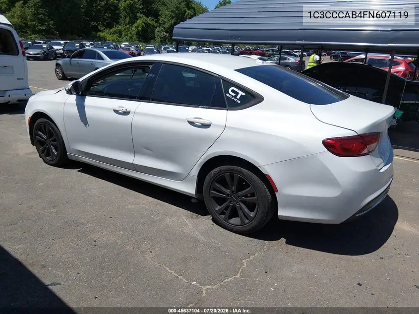 2015 Chrysler 200 Limited VIN: 1C3CCCAB4FN607119 Lot: 45637104
