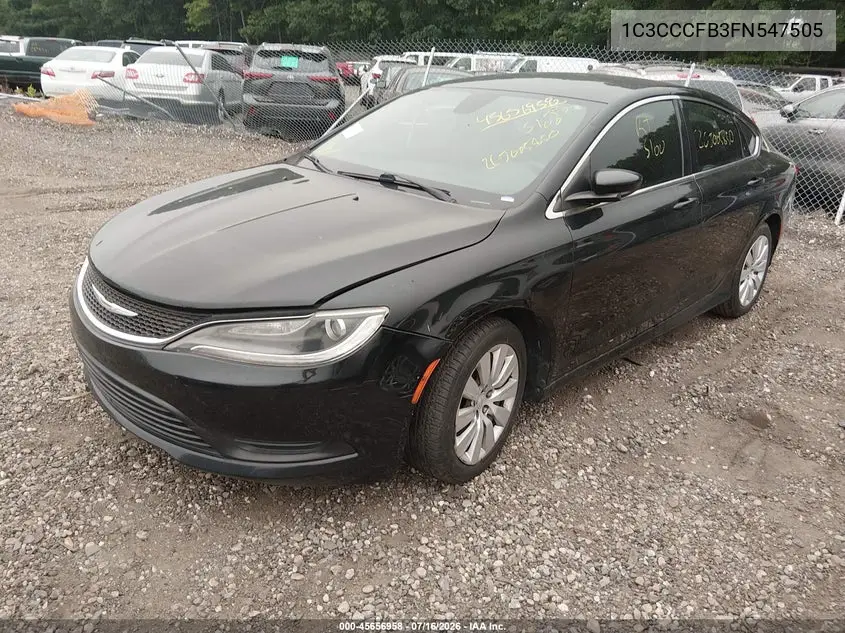 2015 Chrysler 200 Lx VIN: 1C3CCCFB3FN547505 Lot: 45656958