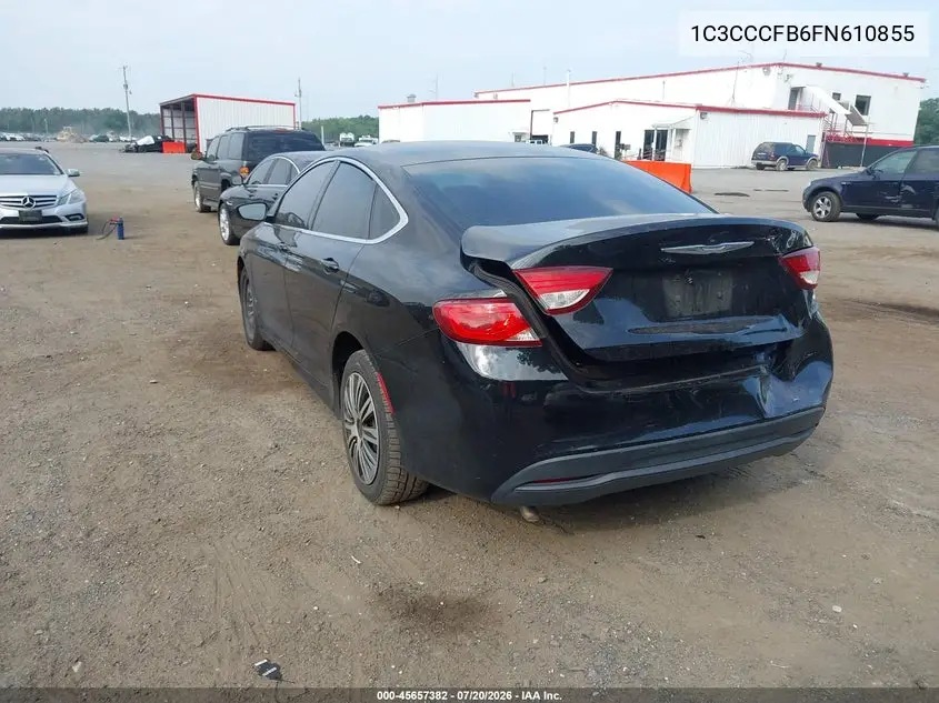 2015 Chrysler 200 Lx VIN: 1C3CCCFB6FN610855 Lot: 45657382
