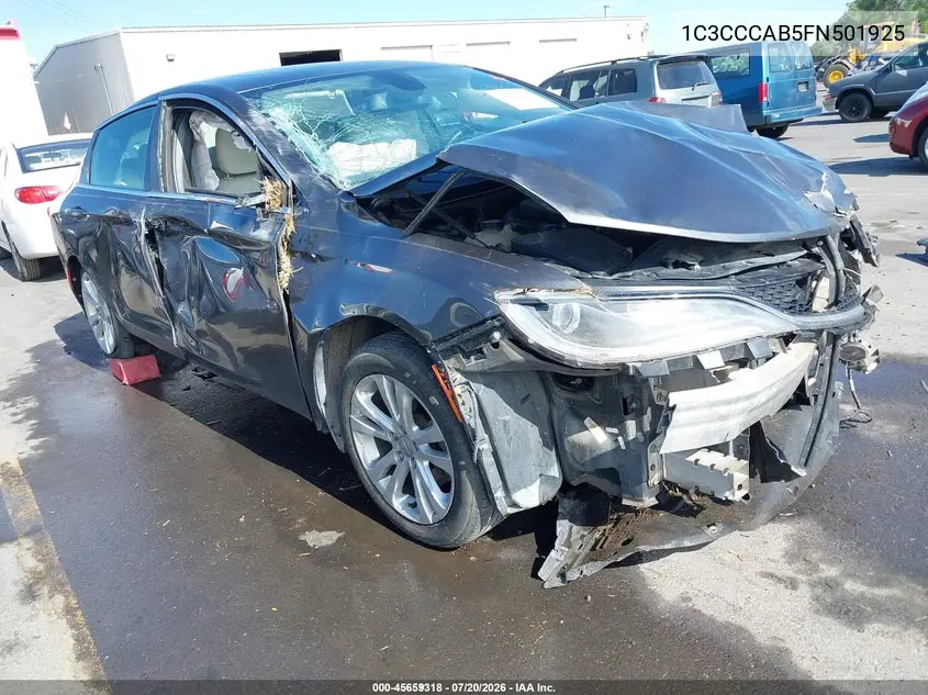 2015 Chrysler 200 Limited VIN: 1C3CCCAB5FN501925 Lot: 45659318