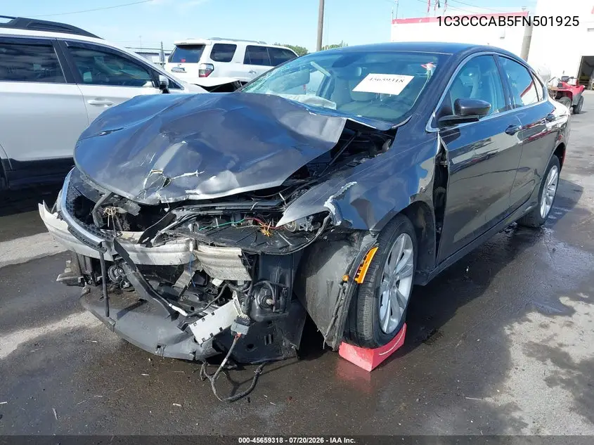 2015 Chrysler 200 Limited VIN: 1C3CCCAB5FN501925 Lot: 45659318