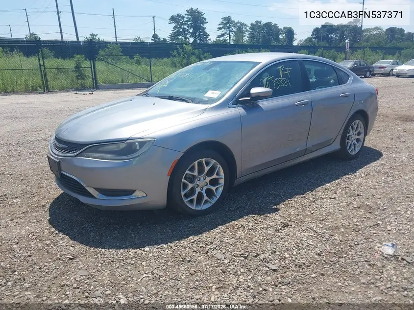 2015 Chrysler 200 Limited VIN: 1C3CCCAB3FN537371 Lot: 45660956