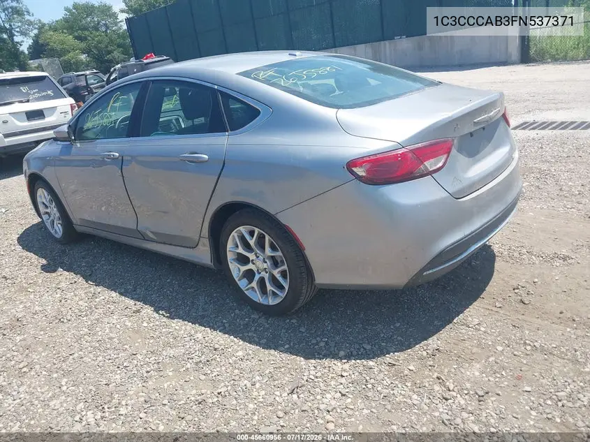 2015 Chrysler 200 Limited VIN: 1C3CCCAB3FN537371 Lot: 45660956