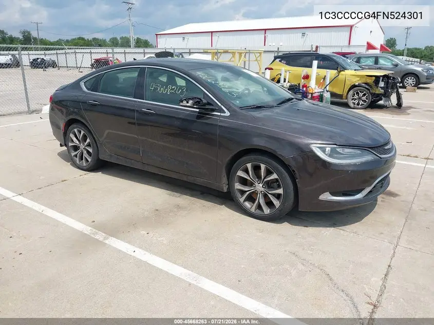 2015 Chrysler 200 C VIN: 1C3CCCCG4FN524301 Lot: 45668263