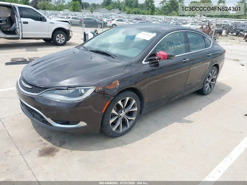 2015 Chrysler 200 C VIN: 1C3CCCCG4FN524301 Lot: 45668263