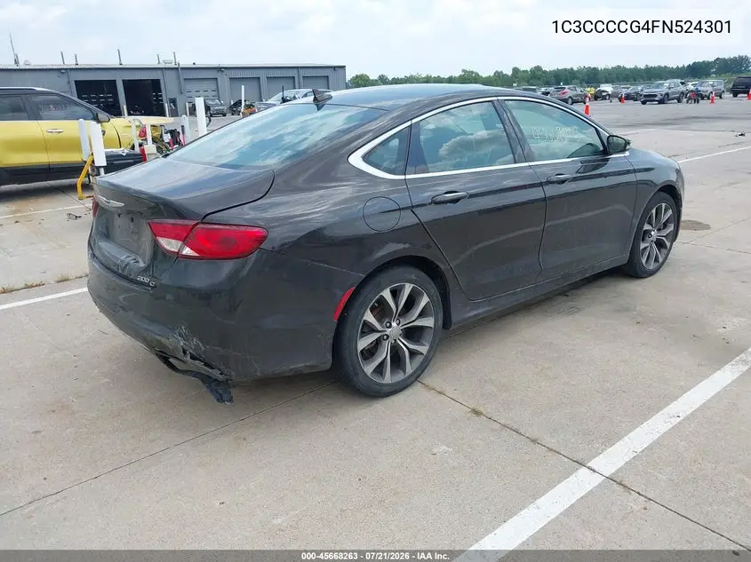 2015 Chrysler 200 C VIN: 1C3CCCCG4FN524301 Lot: 45668263