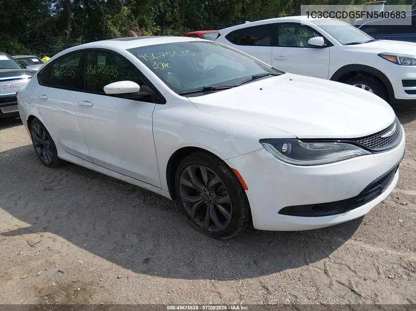 2015 Chrysler 200 S VIN: 1C3CCCDG5FN540683 Lot: 45675535