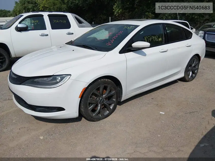 2015 Chrysler 200 S VIN: 1C3CCCDG5FN540683 Lot: 45675535
