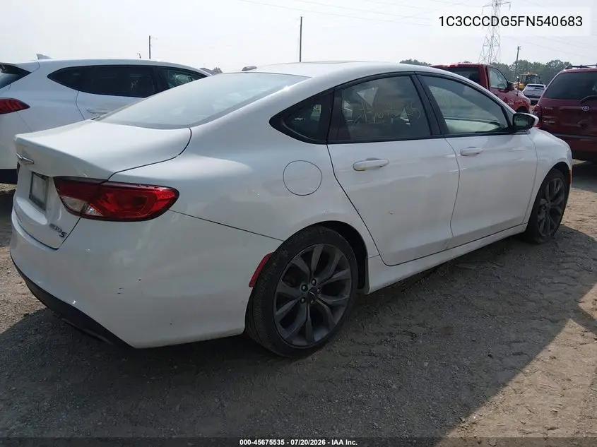 2015 Chrysler 200 S VIN: 1C3CCCDG5FN540683 Lot: 45675535