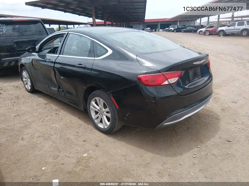 2015 Chrysler 200 Limited VIN: 1C3CCCAB6FN677477 Lot: 45696297