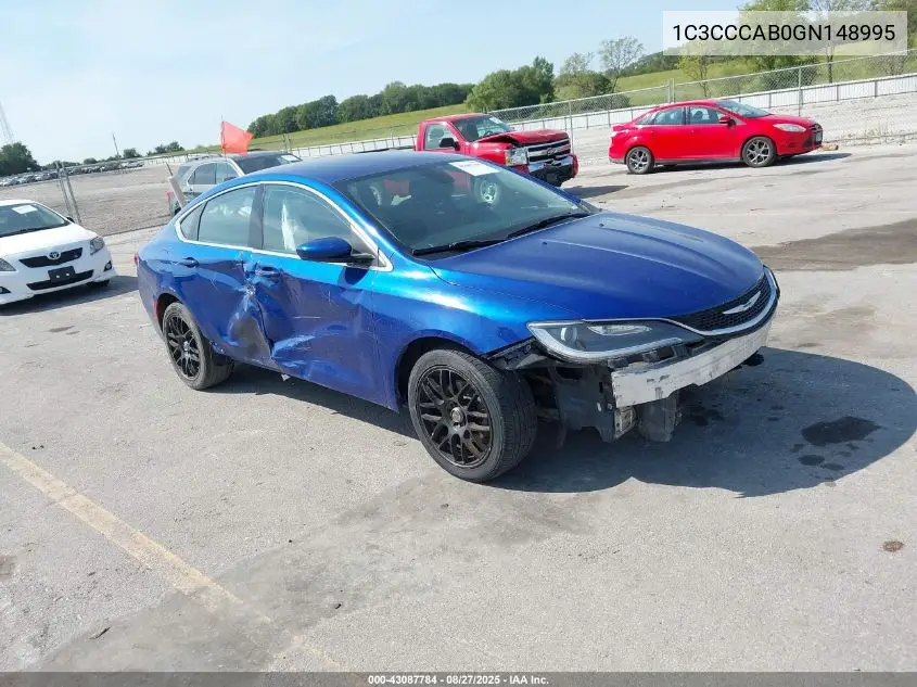 1C3CCCAB0GN148995 2016 Chrysler 200 Limited