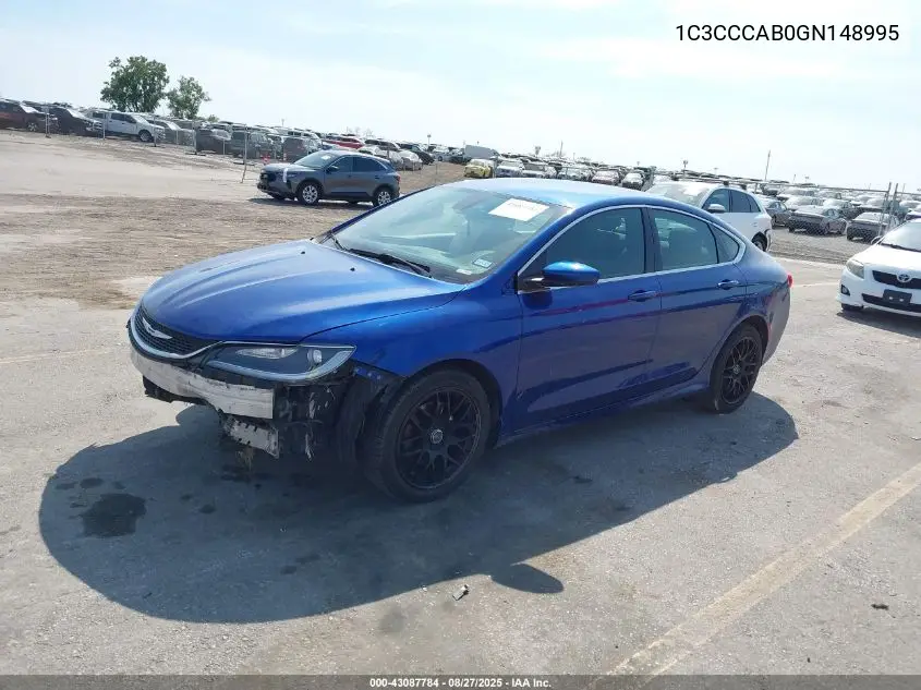 1C3CCCAB0GN148995 2016 Chrysler 200 Limited