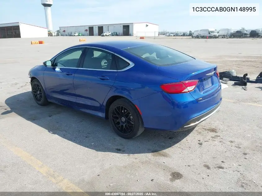1C3CCCAB0GN148995 2016 Chrysler 200 Limited