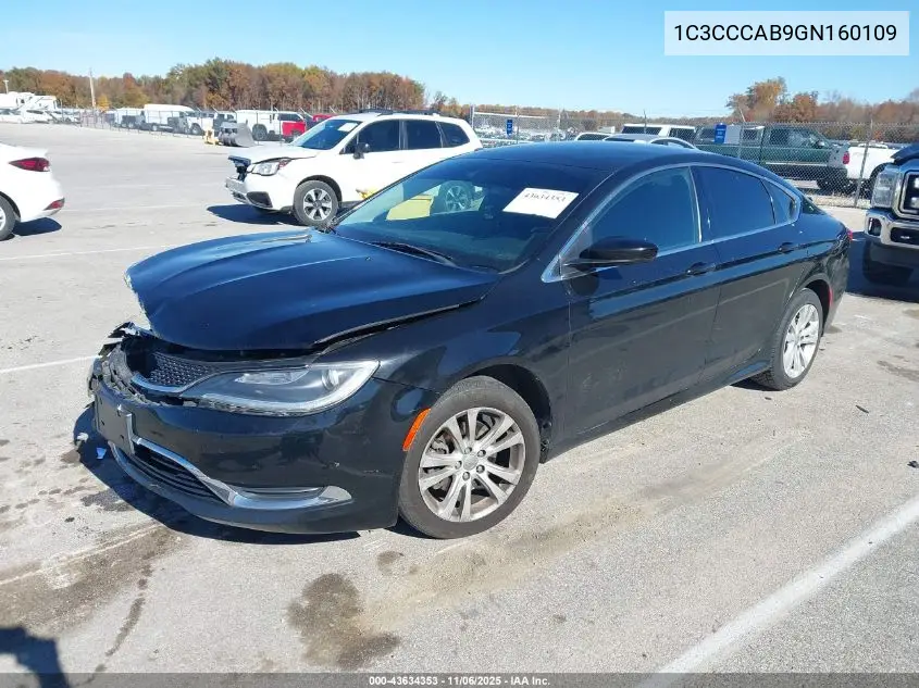 1C3CCCAB9GN160109 2016 Chrysler 200 Limited