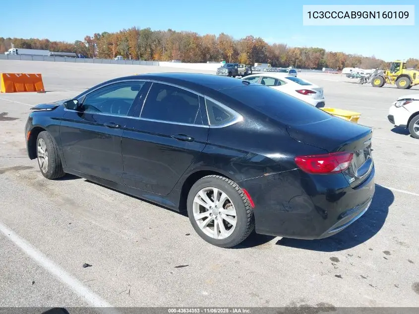 1C3CCCAB9GN160109 2016 Chrysler 200 Limited