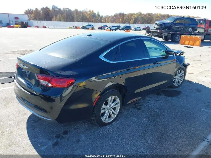 1C3CCCAB9GN160109 2016 Chrysler 200 Limited
