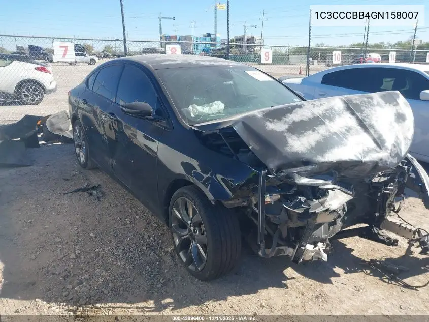 1C3CCCBB4GN158007 2016 Chrysler 200 S