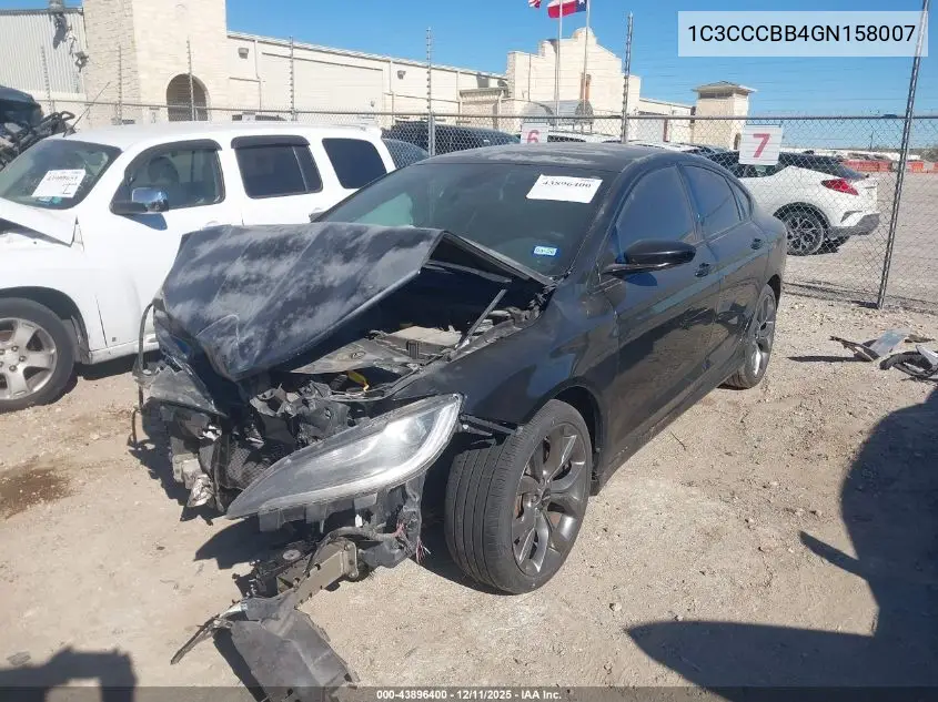1C3CCCBB4GN158007 2016 Chrysler 200 S