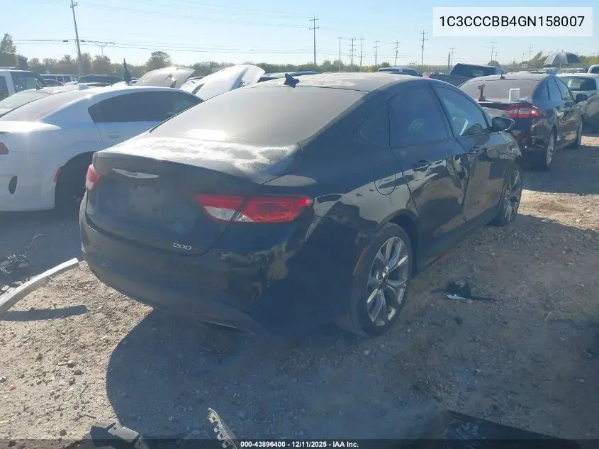 1C3CCCBB4GN158007 2016 Chrysler 200 S