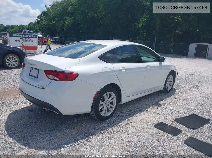 1C3CCCBG8GN157468 2016 Chrysler 200 S